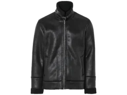 Heren bikerjack met imitatiebont<LIVERGY® Discount