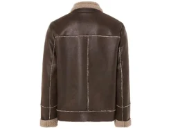 Heren bikerjack met imitatiebont<LIVERGY® Discount