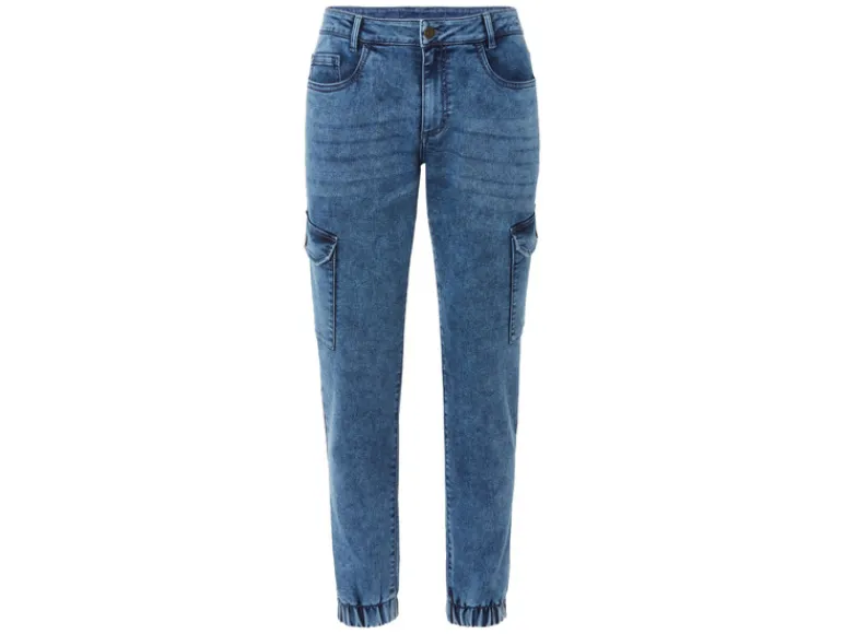 Heren denim joggers<LIVERGY® Outlet
