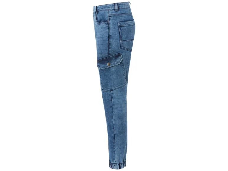 Heren denim joggers<LIVERGY® Outlet