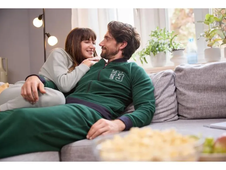 Heren fleece huispak<LIVERGY® Sale