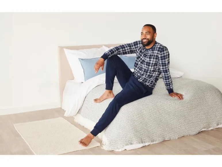 Heren fleece pyjama<LIVERGY® Discount