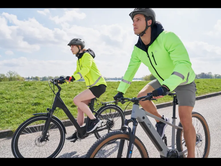 Heren omkeerbare fietsjas<CRIVIT Hot