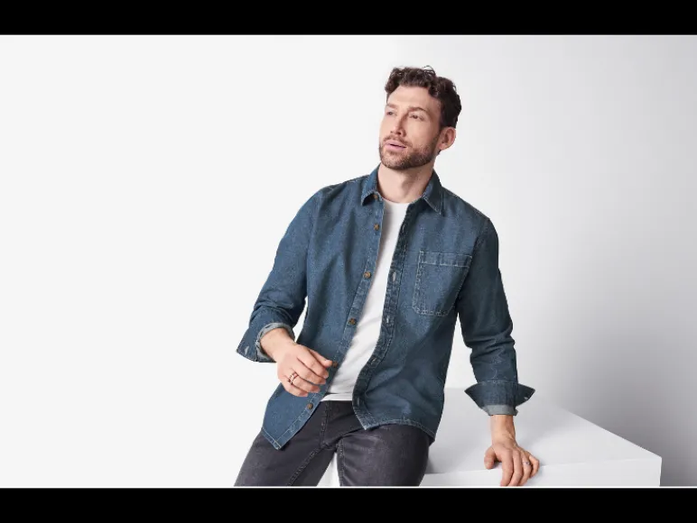 Heren spijkerblouse<esmara Men Sale