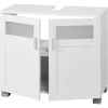 Hoge badkamerkast en onderkast wastafel Basel<LIVARNO home Outlet