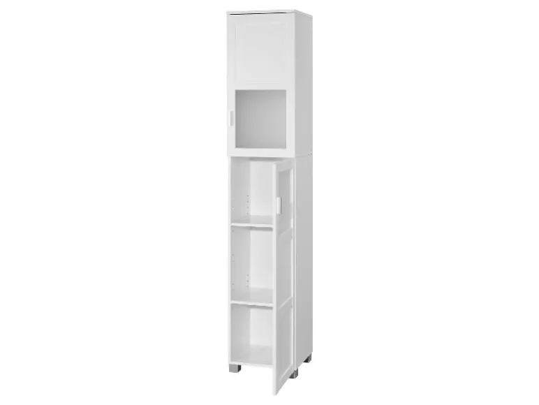Hoge badkamerkast en onderkast wastafel Basel<LIVARNO home Outlet