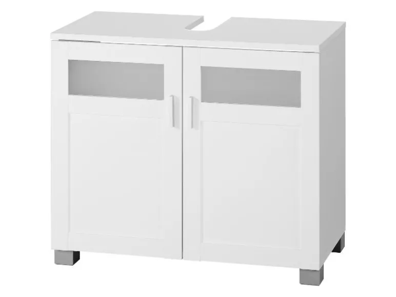 Hoge badkamerkast en onderkast wastafel Basel<LIVARNO home Outlet