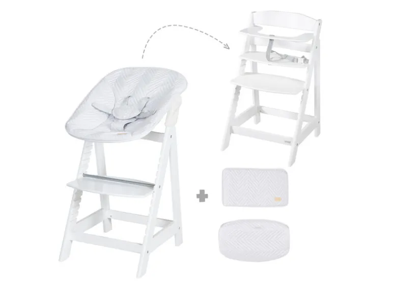 Houten kinderstoel met eetplank<roba New