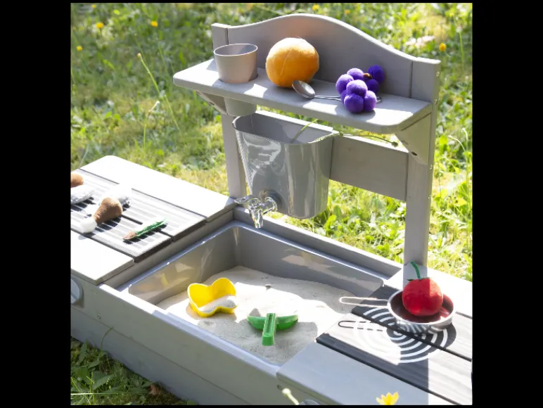 2-in-1 balkon zandbak met speelgoed keuken<roba Online