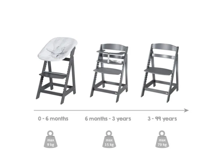 2-in-1 kinderstoel Born Up Zickzack<roba