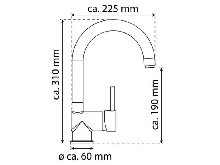 Keukenkraan Futura C, met cold-start functie<Eisl New