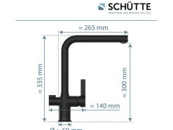 Keukenkraan met filtersysteem Aquastar Pro<Schütte