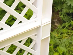 bloembak met centraal trellis, L 100 cm, 110 liter, kunststof<KHW Discount