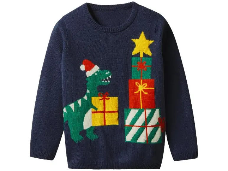 Kinder kersttrui met lampjes<lupilu® Outlet