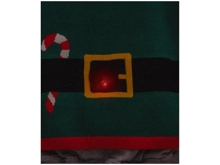Kinder kersttrui met lampjes<lupilu® Outlet