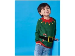 Kinder kersttrui met lampjes<lupilu® Outlet
