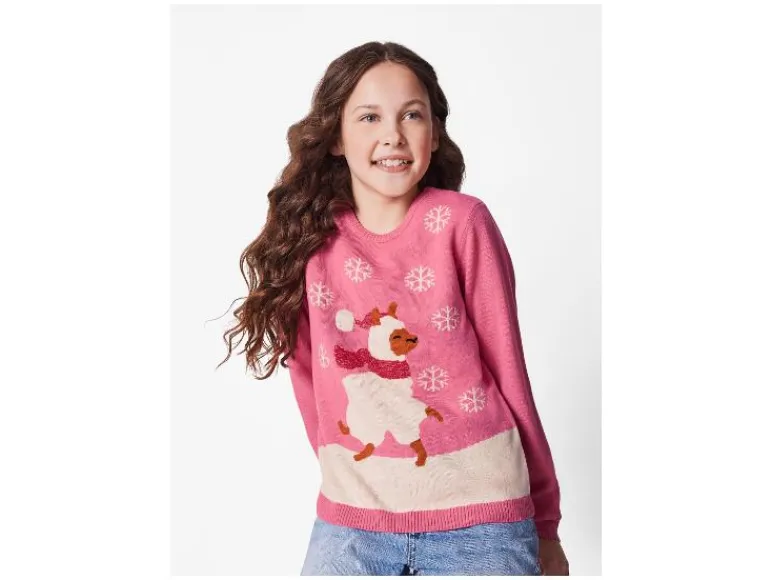 Kinder kersttrui met lampjes<esmara® Hot