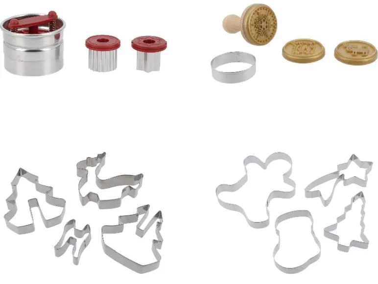 Koekjes uitsteekvormen of stempels<SILVERCREST® Clearance