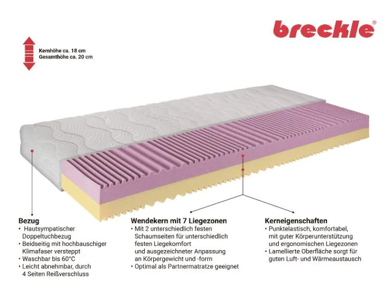 Koudschuim matras Duo Plus<Breckle Online