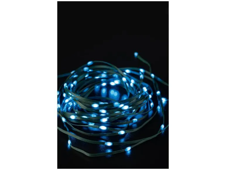 LED-lichtsnoer met audiosensor 100 LED's<LIVARNO home Clearance