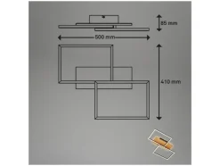 LED-plafondlamp met backlight<Briloner Outlet