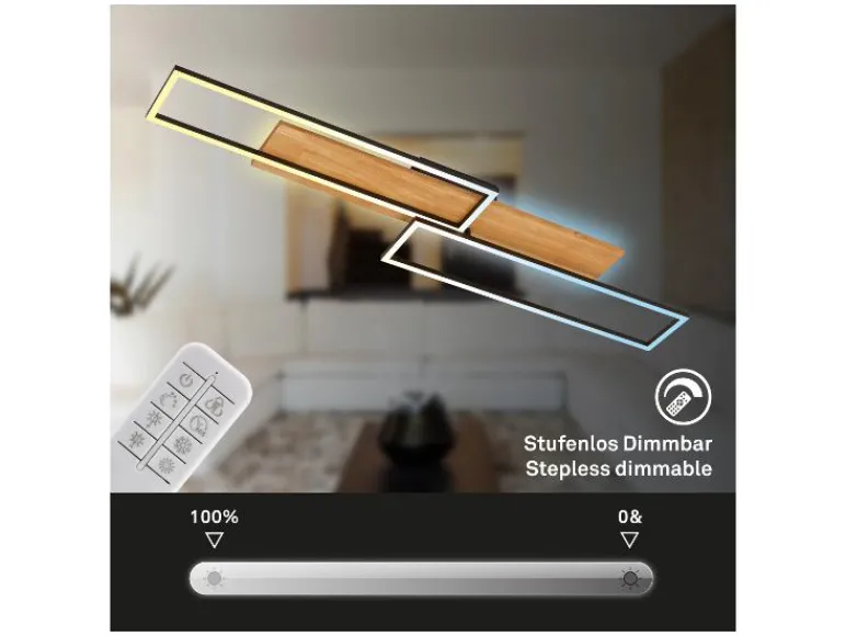 LED-plafondlamp met backlight<Briloner Outlet