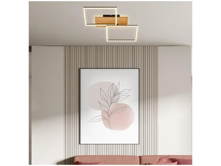 LED-plafondlamp met backlight<Briloner Outlet