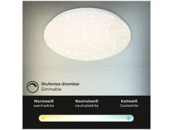 LED-plafondlamp met sterreneffect<Briloner Hot