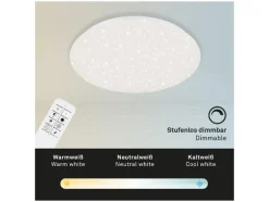 LED-plafondlamp met sterreneffect<Briloner Hot