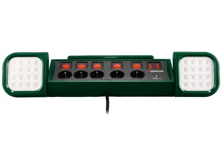 LED-werklamp met stekkerdoos<PARKSIDE®