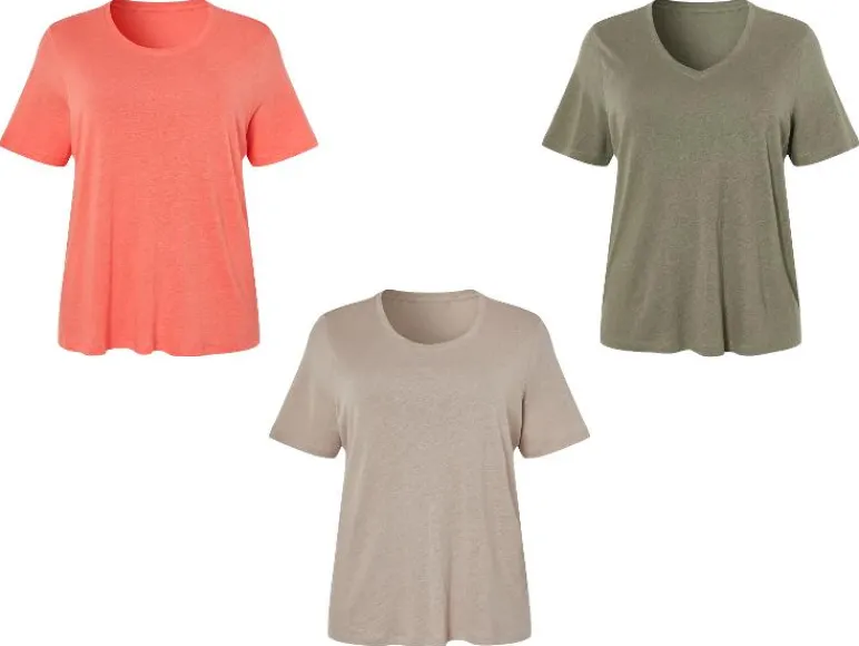 Linnen dames T-shirt - Plus size<esmara® Discount