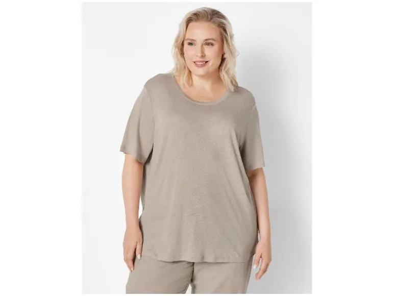 Linnen dames T-shirt - Plus size<esmara® Discount