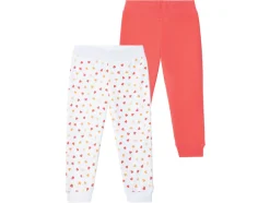 Meisjesjoggingbroek, 2 stuks, met hoog katoengehalte<lupilu® Best