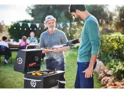 Mini houtskool BBQ Kansas<GRILLMEISTER New