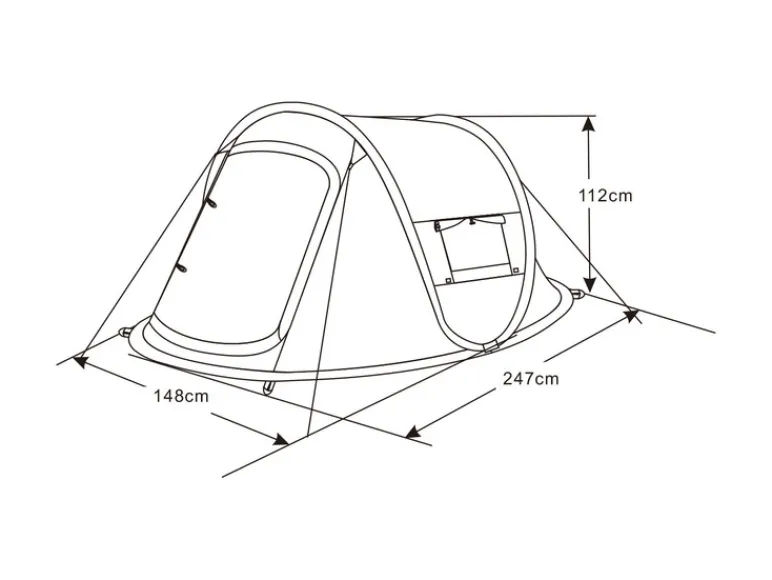 2-persoons pop-up tent<Rocktrail Discount