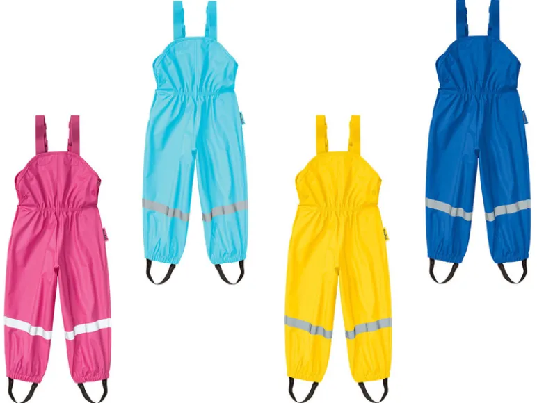 Peuters meisjes / jongens regen-tuinbroek met reflectoren<Playshoes Clearance