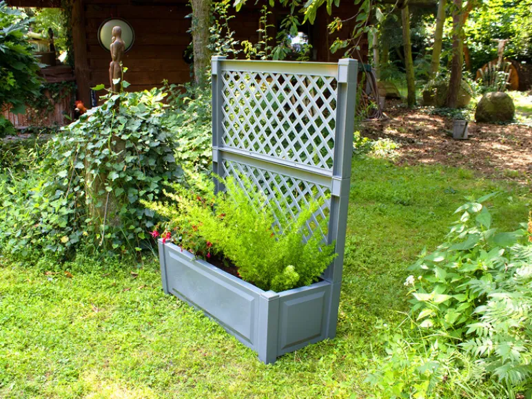 Plantenbak met klimrek<KHW Clearance