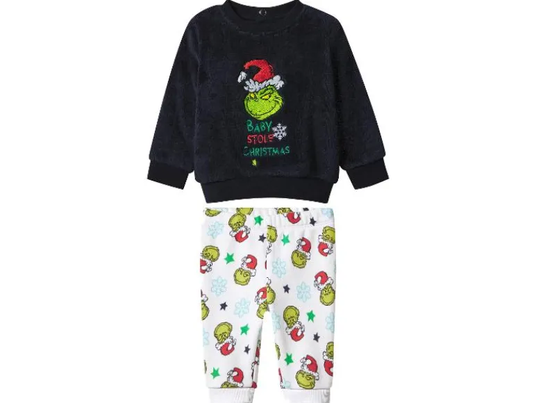 Pluche baby kerstset 2-delig The Grinch< New