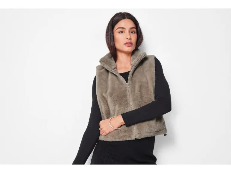 Pluche dames bodywarmer<esmara®
