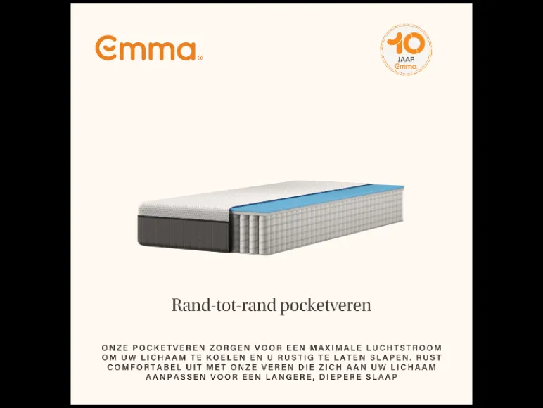 Pocketvering matras Hybrid Lite<Emma New
