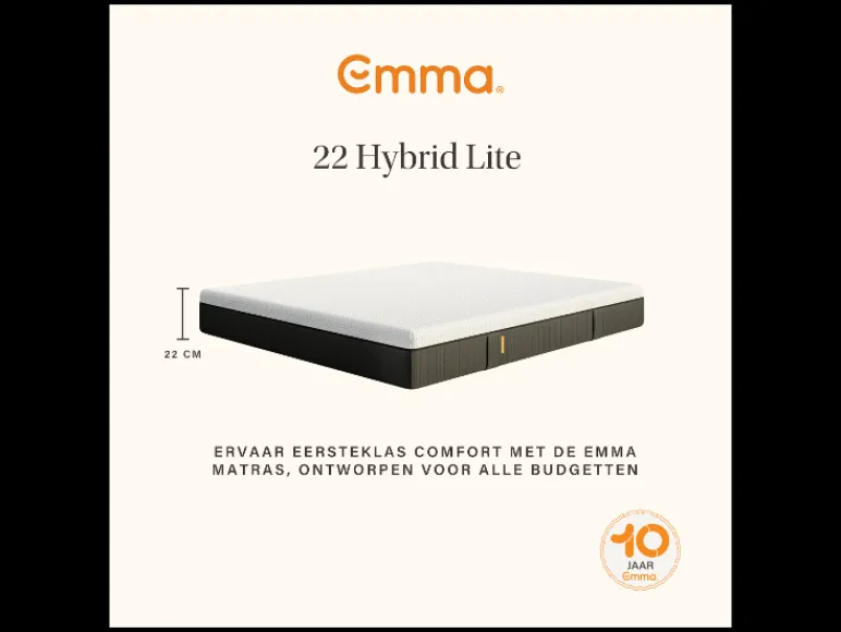 Pocketvering matras Hybrid Lite<Emma New