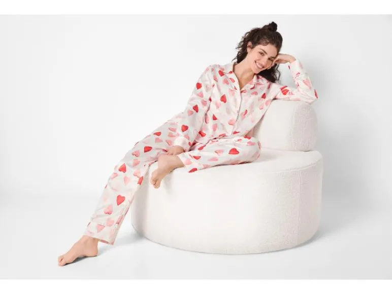 Satijnen dames pyjama<esmara® Clearance