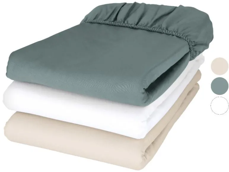 Satijnen hoeslaken 90-100 x 200 cm<LIVARNO® Online