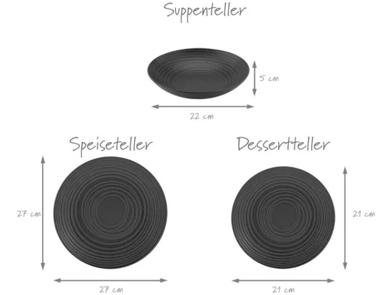 Serviesset Lava Stone 12-delig<Creatable Discount