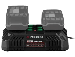 Set van 2 accu's 20 V - 2 Ah en 1 dubbele lader - 4,5 A<PARKSIDE® Sale