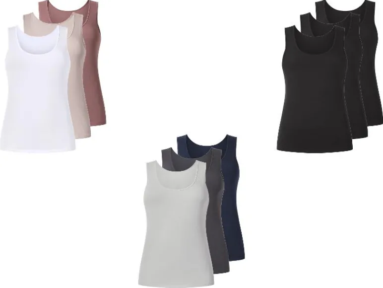 Set van 3 dames tops - Plus size<esmara® Hot