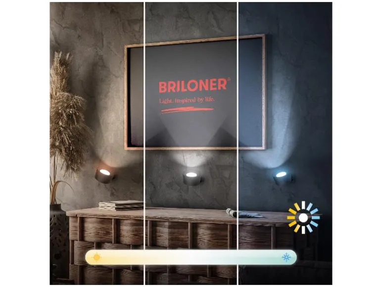 Set van 2 draadloze wandlampen<Briloner New