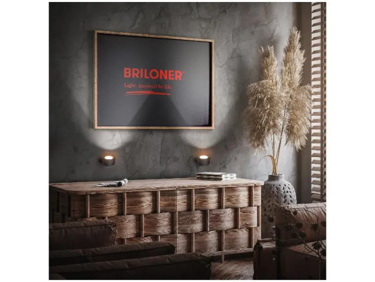 Set van 2 draadloze wandlampen<Briloner New