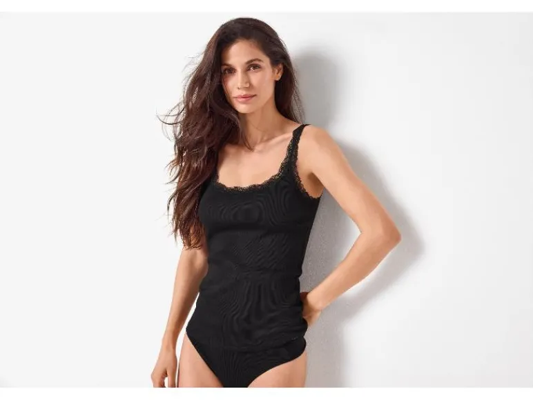 Set van 3 geribde dames tops<esmara® Hot