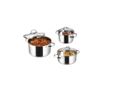 Set van 3 RVS kookpannen<SILVERCREST® Online
